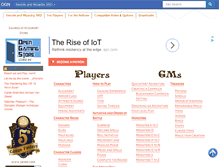 Tablet Screenshot of d20swsrd.com